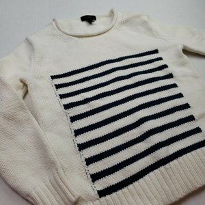 J Crew Women’s 1988 striped ribbed knitsweater XS